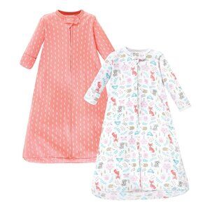 Hudson Baby Girl's 2-Piece Sleep Sacks ~ Woodland Fox ~ Size 12-18M ~ NIP